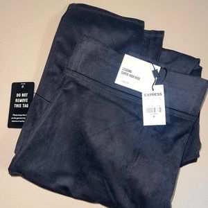 Express high rise suede leggings